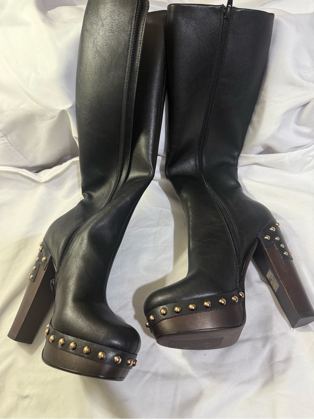 Jeffery Campbell Mamari Black Knee high Boots W Size 5.5